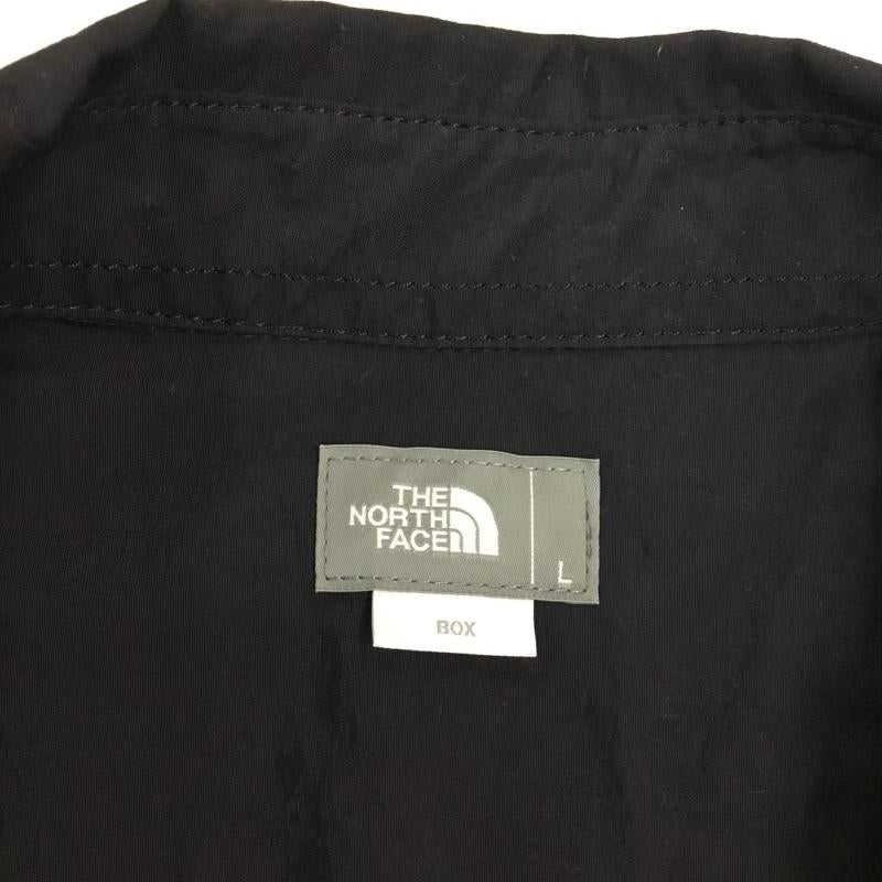 ザノースフェイス THE NORTH FACE ジャケット、上着 ジャケット、ブレザー nr11961 ロングスリーブヌプシシャツ カラーシャツ 前ボタン L ロゴ、文字 黒 / ブラック / X 橙 / オレンジ /  メンズ USED 古着 中古 10121606