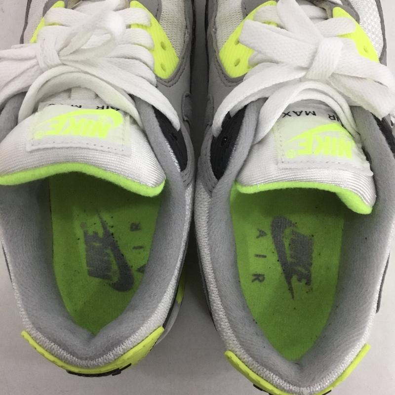 ナイキ NIKE スニーカー スニーカー CD0490-101 WMNS AIR MAX 90 22.5cm 22.5cm ロゴ、文字 白 / ホワイト / X 灰 / グレー / X 黒 / ブラック / X 黄 / イエロー /  レディース USED 古着 中古 10141547