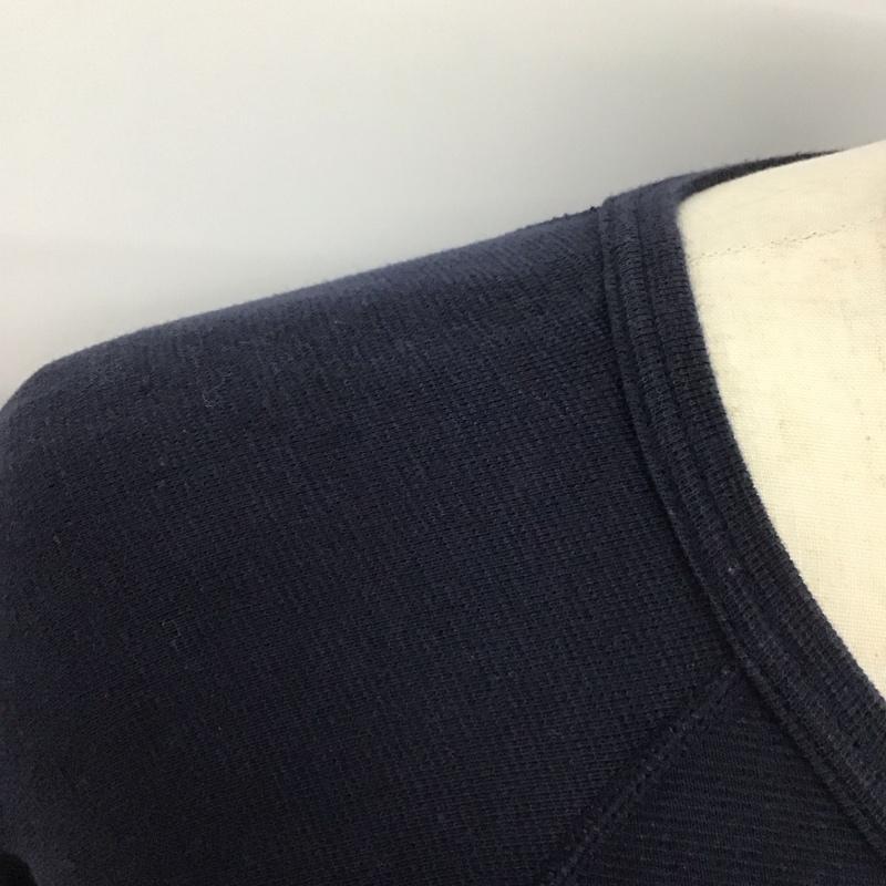 ハリウッドランチマーケット H.R MARKET カットソー 長袖 長袖カットソー 無地カットソー クルーネック 2 無地 紺 / ネイビー /  メンズ USED 古着 中古 10126775