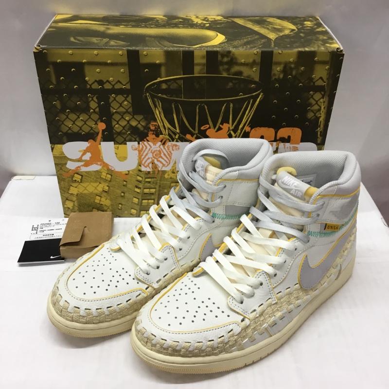 ナイキ NIKE スニーカー スニーカー FD2565-100 AIR JORDAN 1 RETRO HIGH OG SP 28cm 箱有 UNION BEPHIES BEAUTY SUPPLY 28.0cm ロゴ、文字 白 / ホワイト / X 灰 / グレー / X 橙 / オレンジ /  メンズ USED 古着 中古 10112503
