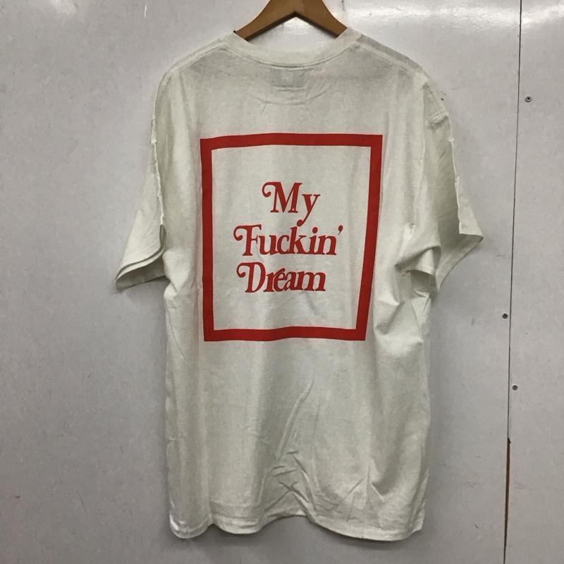 エム M Tシャツ 半袖 XL プリント X ロゴ、文字 白 / ホワイト /  メンズ USED 古着 中古 10138215