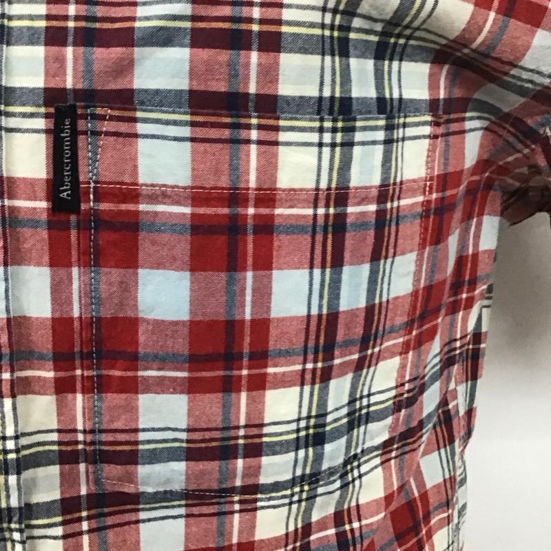 アバクロンビーアンドフィッチ ABERCROMBIE&FITCH シャツ、ブラウス 半袖 半袖シャツ チェックシャツ ボタンダウンシャツ S チェック マルチカラー / マルチカラー /  メンズ USED 古着 中古 10126539