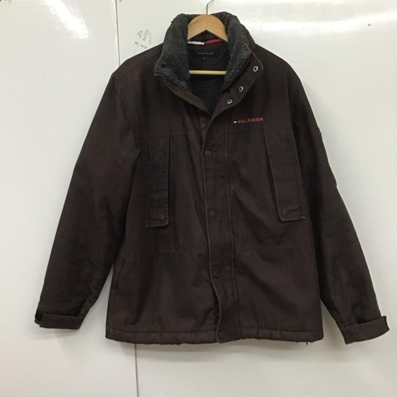 トミーヒルフィガー TOMMY HILFIGER ジャケット、上着 ジャンパー、ブルゾン ジップアップジャケット アウター 古着 M ロゴ、文字 茶 / ブラウン /  メンズ USED 古着 中古 10129066