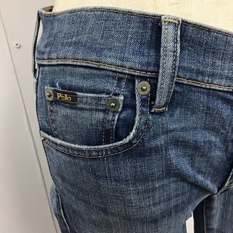 ポロバイラルフローレン Polo by RALPH LAUREN パンツ デニム、ジーンズ デニムパンツ スリムパンツ ストレッチパンツ 無地 インディゴ / インディゴ /  レディース USED 古着 中古 10115955
