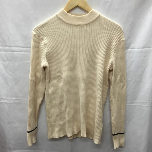ディスコート Discoat ニット、セーター 長袖 M 無地 アイボリー / アイボリー /  レディース USED 古着 中古 10110569
