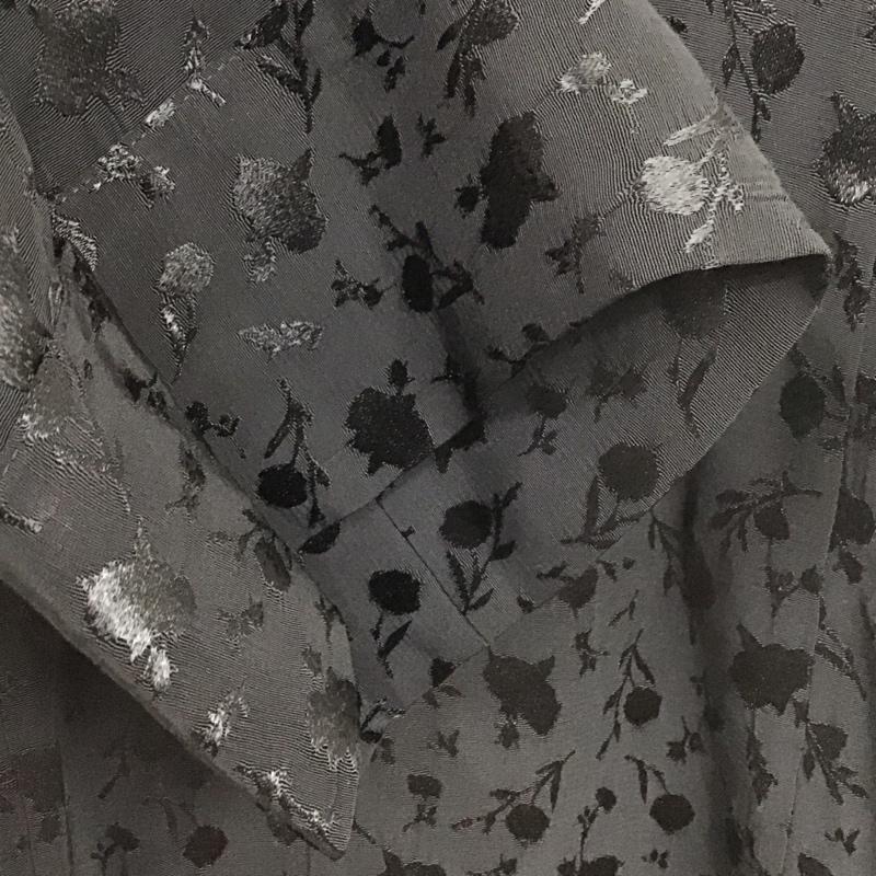ザラ ZARA ワンピース ひざ丈スカート 9006 159 800 スキッパー L 花柄 黒 / ブラック /  レディース USED 古着 中古 10129209