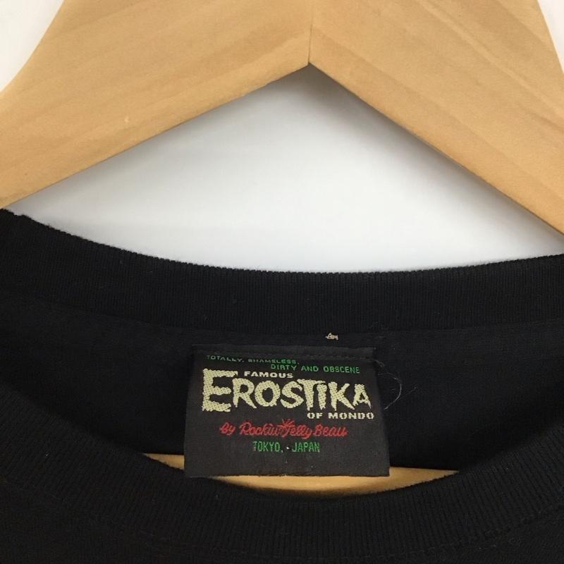 エロスティカ EROSTiKA Tシャツ 半袖 キラーコンドーム　映画　Tシャツ XL プリント 黒 / ブラック /  メンズ USED 古着 中古 10130109