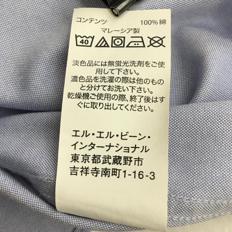エルエルビーン L.L.Bean シャツ、ブラウス 半袖 501767 L 無地 青 / ブルー /  メンズ USED 古着 中古 10135118