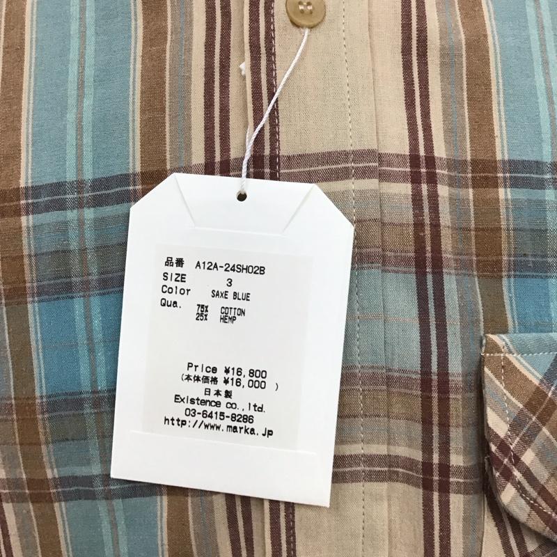 マーカウェア markaware シャツ、ブラウス 半袖 半袖シャツ チェックシャツ ボタンダウンシャツ 3 チェック マルチカラー / マルチカラー /  メンズ USED 古着 中古 10111645