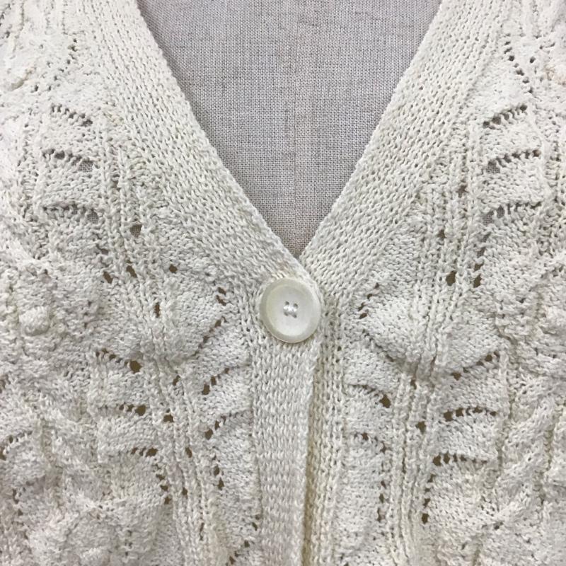 ザラ ZARA ベスト ベスト S 無地 オフホワイト / オフホワイト /  レディース USED 古着 中古 10111595