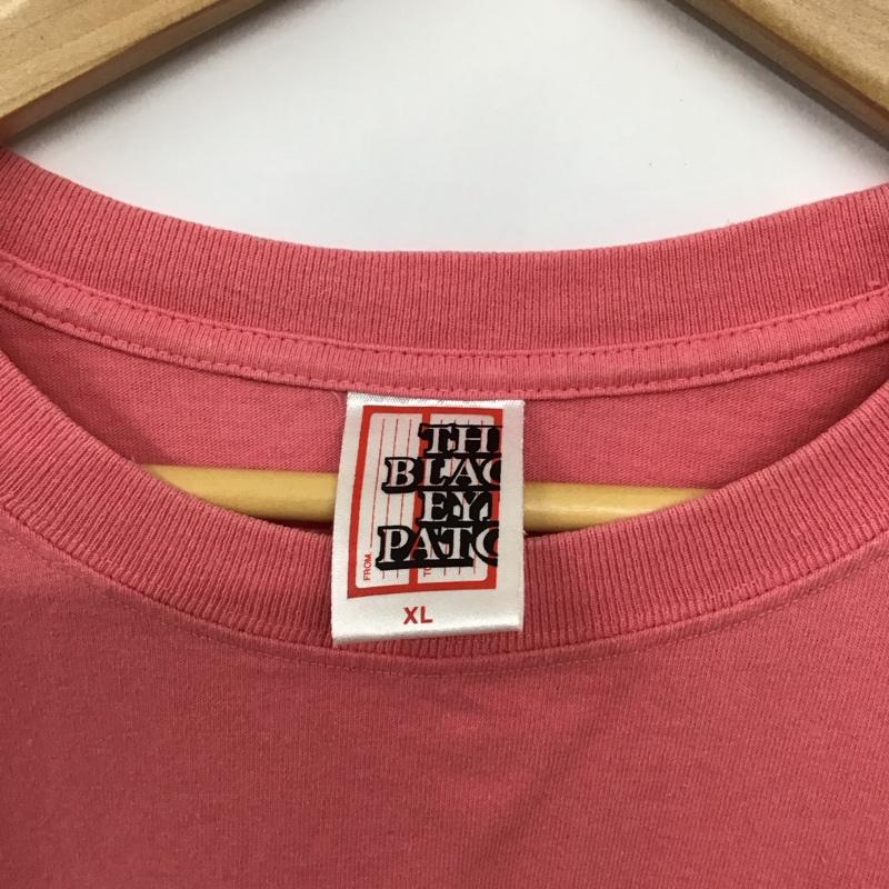 ブラックアイパッチ BlackEyePatch Tシャツ 半袖 XL プリント 桃 / ピンク /  メンズ USED 古着 中古 10130052