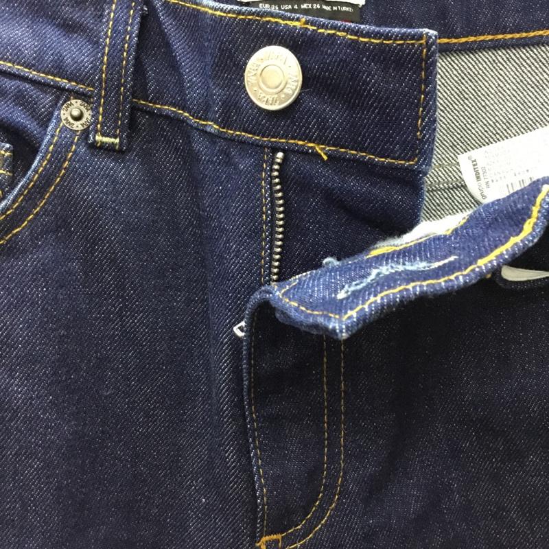 ザラ ZARA パンツ デニム、ジーンズ デニムパンツ ストレートパンツ ワイドパンツ カジュアルパンツ 36 無地 インディゴ / インディゴ /  メンズ USED 古着 中古 10112475