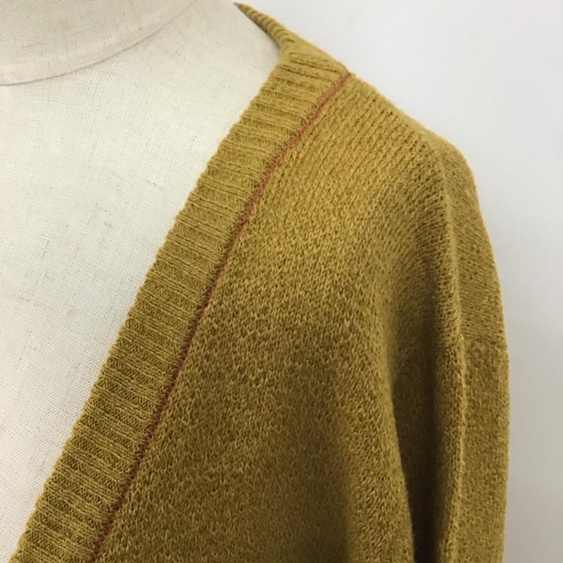 チチカカ チチカカ カーディガン 長袖 M 無地 マスタード / マスタード /  レディース USED 古着 中古 10121382