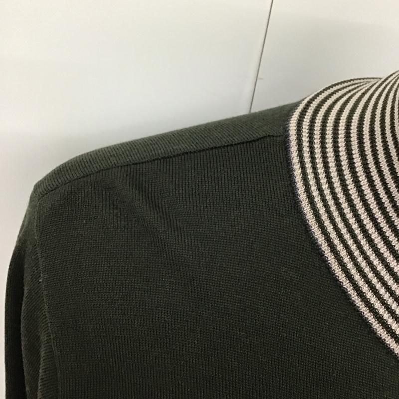 ポールスミス Paul Smith ジャケット、上着 ジャケット、ブレザー ジップアップニットジャケット スタンドカラーニットジャケット リバーシブル L 無地 カーキ / カーキ /  メンズ USED 古着 中古 10123803