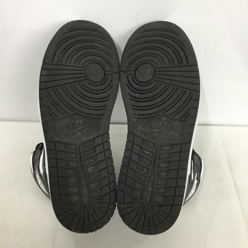 ナイキ NIKE スニーカー スニーカー DV0991-101 WMNS AIR JORDAN 1 MID 27.5cm 27.5cm ロゴ、文字 白 / ホワイト / X 黒 / ブラック /  メンズ USED 古着 中古 10148392