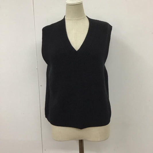 ザラ ZARA ベスト ベスト ベスト ニット ノースリーブカットソー M 無地 紺 / ネイビー /  レディース USED 古着 中古 10113718