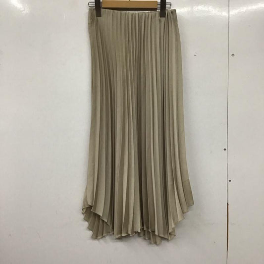 ザラ ZARA スカート ロングスカート プリーツスカート XS 無地 ベージュ / ベージュ /  レディース USED 古着 中古 10136630