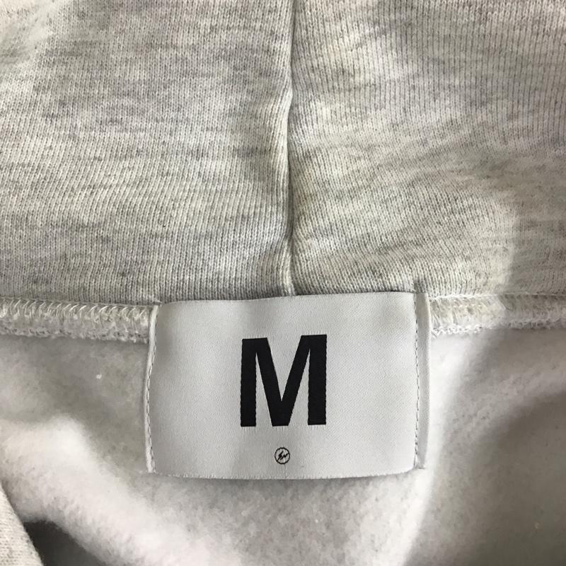 フラグメント FRAGMENT パーカー 長袖 FRGMT-S4 スウェット裏起毛 バックプリント M ロゴ、文字 灰 / グレー /  メンズ USED 古着 中古 10119675