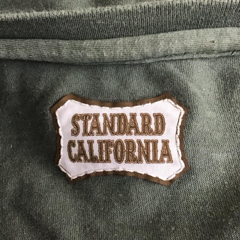 スタンダード カリフォルニア STANDARD CALIFORNIA Tシャツ 半袖 クルーネック 胸ポケット M 無地 カーキ / カーキ /  メンズ USED 古着 中古 10118122