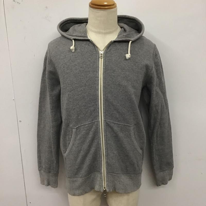 グリーンレーベルリラクシング green label relaxing パーカー 長袖 3227-175-0200 フルジップ スウェット L 無地 灰 / グレー /  メンズ USED 古着 中古 10123659