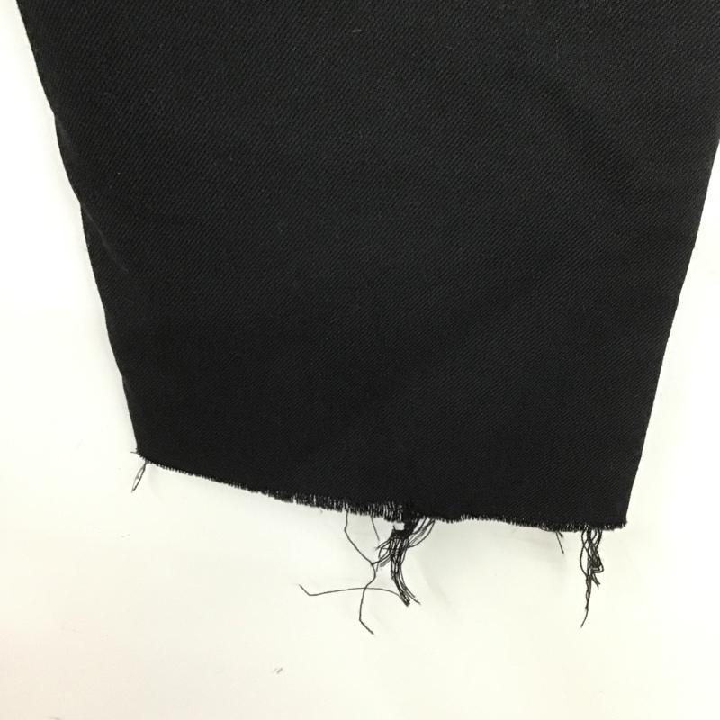 リメイクフルギ リメイク古着 パンツ スラックス リメイクパンツ ワイドパンツ スラックス カジュアルジーンズ 無地 黒 / ブラック /  メンズ USED 古着 中古 10105560