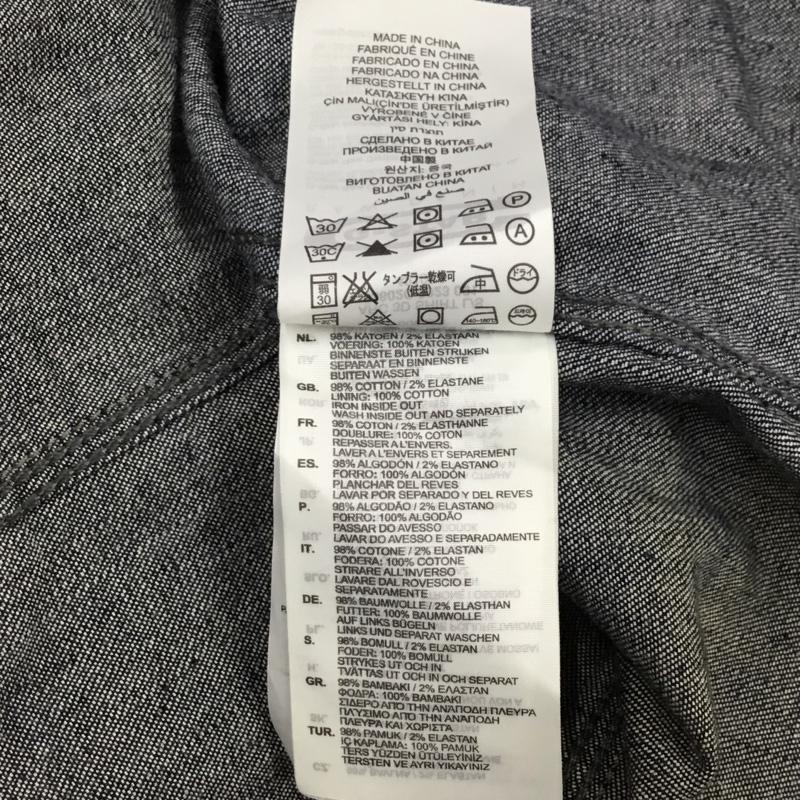 ジースターロゥ G-STAR RAW シャツ、ブラウス 長袖 83602C デニムシャツ M ロゴ、文字 インディゴ / インディゴ /  メンズ USED 古着 中古 10109253