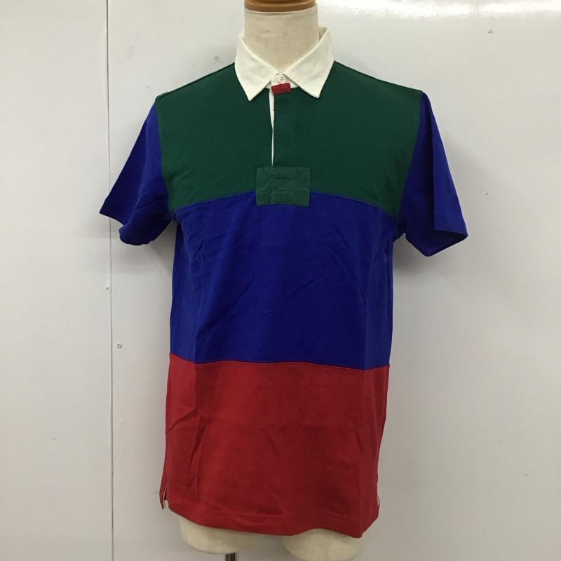 ブルックスブラザーズ BROOKS BROTHERS ポロシャツ 半袖 ラガーシャツ M ワンポイント 青 / ブルー / X 赤 / レッド / X 緑 / グリーン /  メンズ USED 古着 中古 10112919
