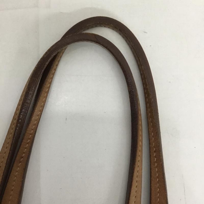 ミュウミュウ miu miu トートバッグ トートバッグ レザー ロゴ、文字 ダークブラウン / ダークブラウン /  レディース USED 古着 中古 10129111
