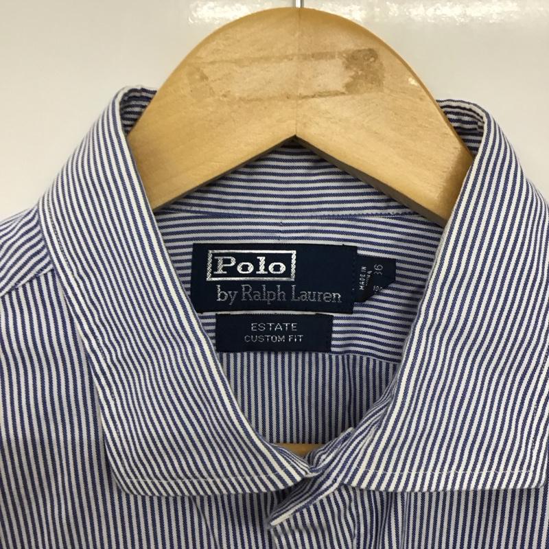 ポロバイラルフローレン Polo by RALPH LAUREN シャツ、ブラウス 長袖 長袖シャツ ストライプシャツ カラーシャツ ストライプ 白 / ホワイト / X 水色 / ライトブルー /  メンズ USED 古着 中古 10150368