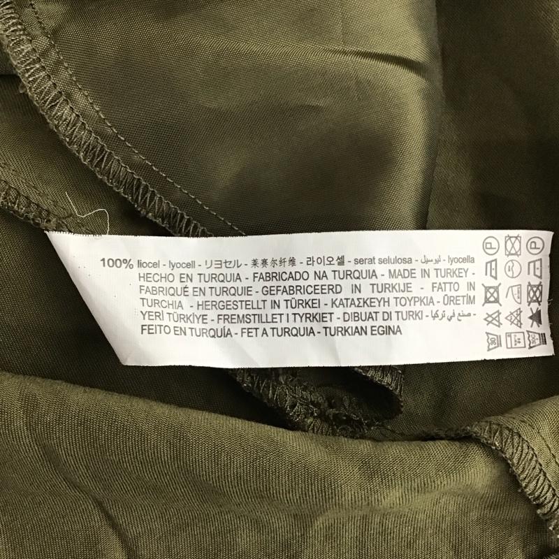 ザラ ZARA ベスト ベスト ジップアップベスト ノースリーブカットソー ロングベスト S 無地 カーキ / カーキ /  レディース USED 古着 中古 10115741
