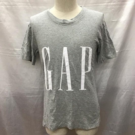 ギャップ GAP Tシャツ 半袖 クルーネック S ロゴ、文字 灰 / グレー /  メンズ USED 古着 中古 10117063