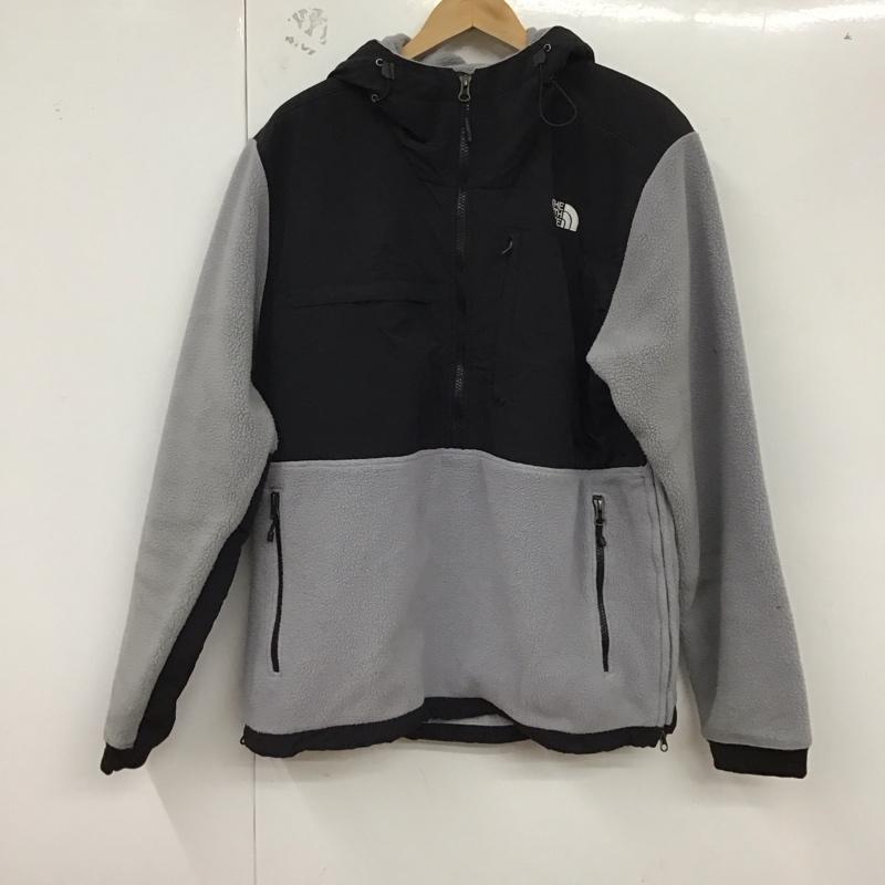 ザノースフェイス THE NORTH FACE ジャケット、上着 ジャケット、ブレザー nf0a3mmtk1c デナリアノラックジャケット フリースジャケット L ロゴ、文字 黒 / ブラック / X 灰 / グレー /  メンズ USED 古着 中古 10128697