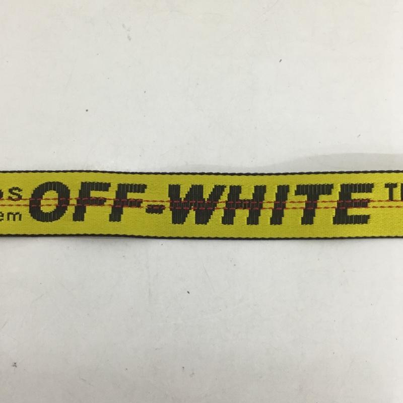 オフホワイト Off-White ベルト・バックル ベルト OWRB009E17223126 ロゴ、文字 黄 / イエロー /  メンズ USED 古着 中古 10141632