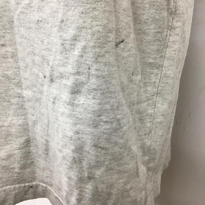 カーハート Carhartt カットソー 半袖 半袖カットソー プリントTシャツ ヘンリーネックカットソー XL ロゴ、文字 灰 / グレー /  メンズ USED 古着 中古 10119932