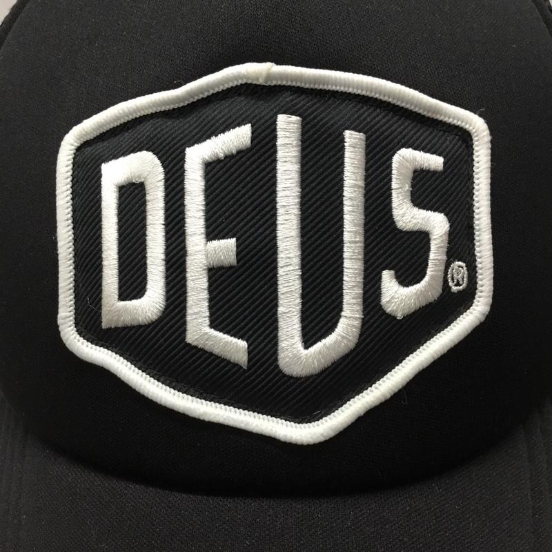 デウスエクスマキナ DEUS EX MACHINA 帽子 キャップ NSW-2050-AU メッシュキャップ ロゴ、文字 黒 / ブラック /  メンズ USED 古着 中古 10119947