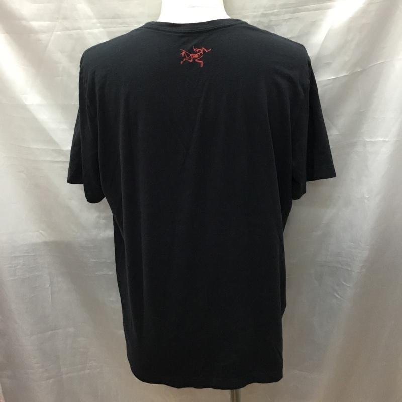 アークテリクス ARC TERYX Tシャツ 半袖 半袖カットソー プリントTシャツ クルーネックカットソー L プリント 黒 / ブラック /  メンズ USED 古着 中古 10117089