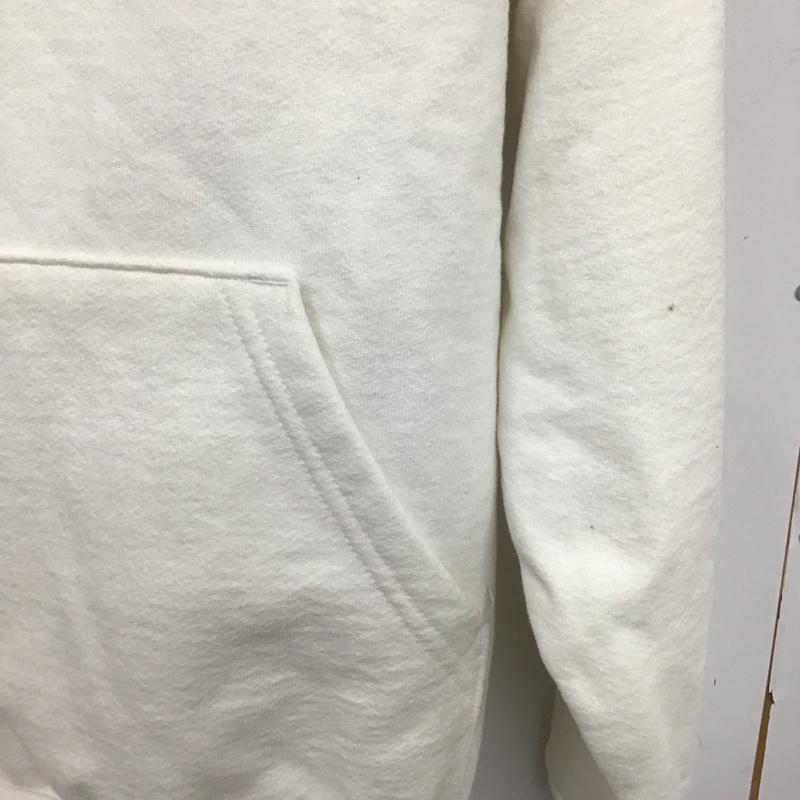 ロサンゼルスアパレル LOS ANGELES APPAREL パーカー 長袖 長袖トレーナー スウェット クルーネック プルオーバー M 無地 白 / ホワイト /  メンズ USED 古着 中古 10140645