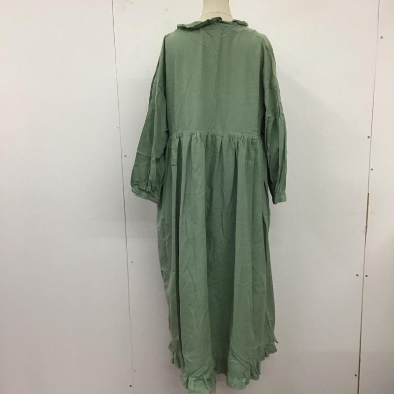 メルロー merlot ワンピース ロングスカート 無地 薄緑 / ライトグリーン /  レディース USED 古着 中古 10121389