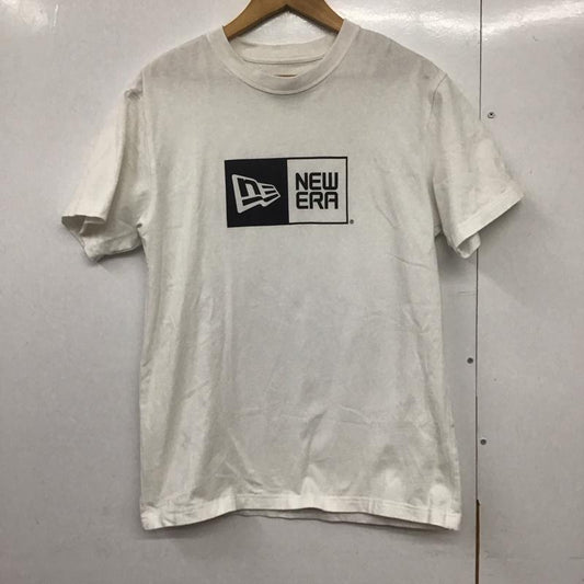 ニューエラ NEW ERA Tシャツ 半袖 半袖カットソー プリントTシャツ クルーネックカットソー M ロゴ、文字 白 / ホワイト /  メンズ USED 古着 中古 10142902