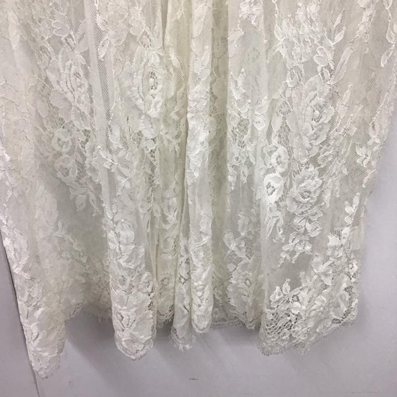 アルシーヴ archives ワンピース ひざ丈スカート OP-0313 レース ガウン レース柄 白 / ホワイト /  レディース USED 古着 中古 10119235