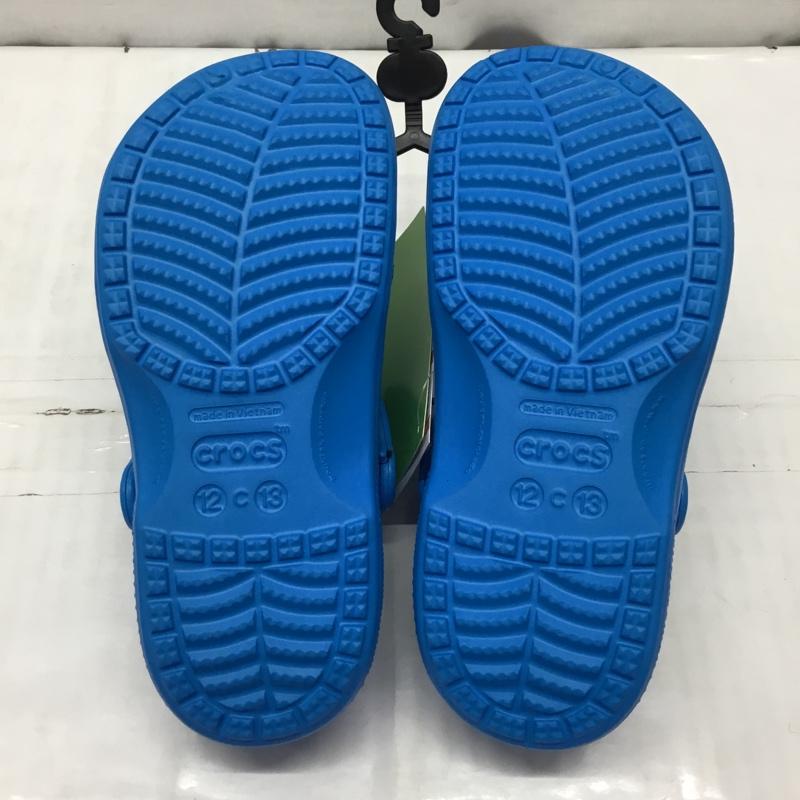 クロックス crocs シューズ シューズ relen lined clog k 18.5cm 18.5cm 無地 青 / ブルー /  ボーイズ USED 古着 中古 10122296