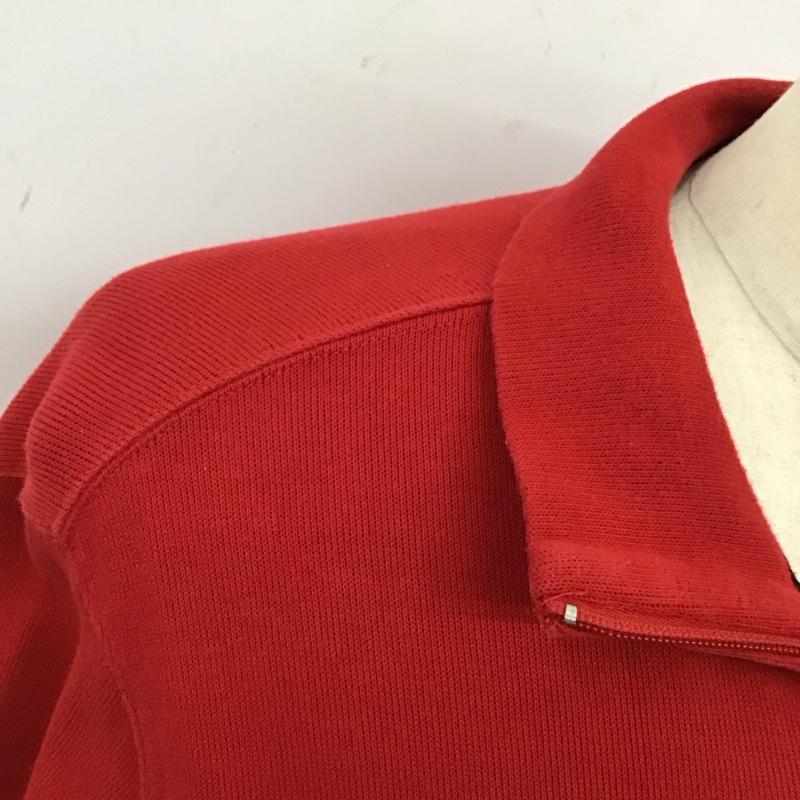 ポロラルフローレン POLO RALPH LAUREN トレーナー 長袖 ハーフジップ M 刺繍 赤 / レッド /  メンズ USED 古着 中古 10123480