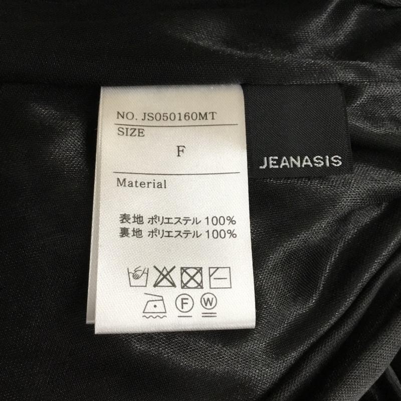 ジーナシス JEANASIS ボトムス ボトムス JS050160MT ワイドパンツ スカンツ FREE 花柄 黒 / ブラック /  レディース USED 古着 中古 10107030