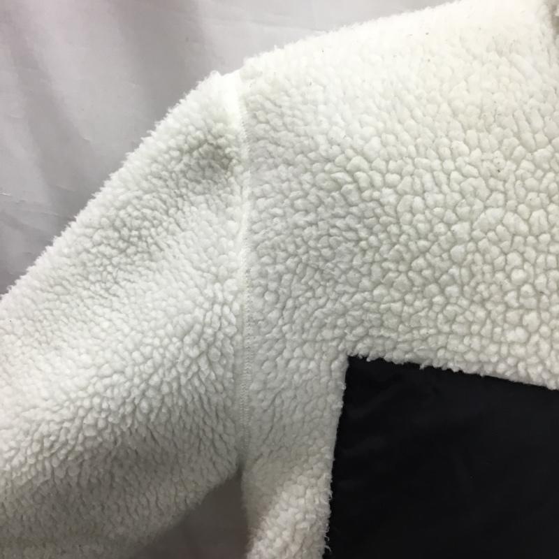ステューシー STUSSY ジャケット、上着 ジャンパー、ブルゾン GORE WINDSTOPPER シェルパフリースジャケット S ロゴ、文字 白 / ホワイト / X 黒 / ブラック /  メンズ USED 古着 中古 10120994