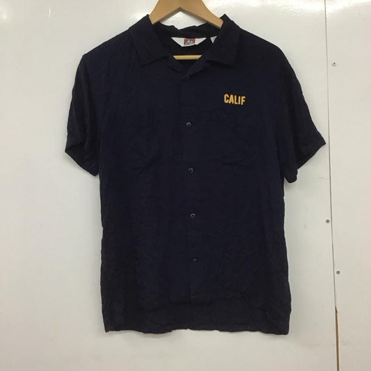 ベンデイビス BEN DAVIS シャツ、ブラウス 半袖 半袖シャツ 無地シャツ ポケットシャツ L ロゴ、文字 紺 / ネイビー /  メンズ USED 古着 中古 10148751