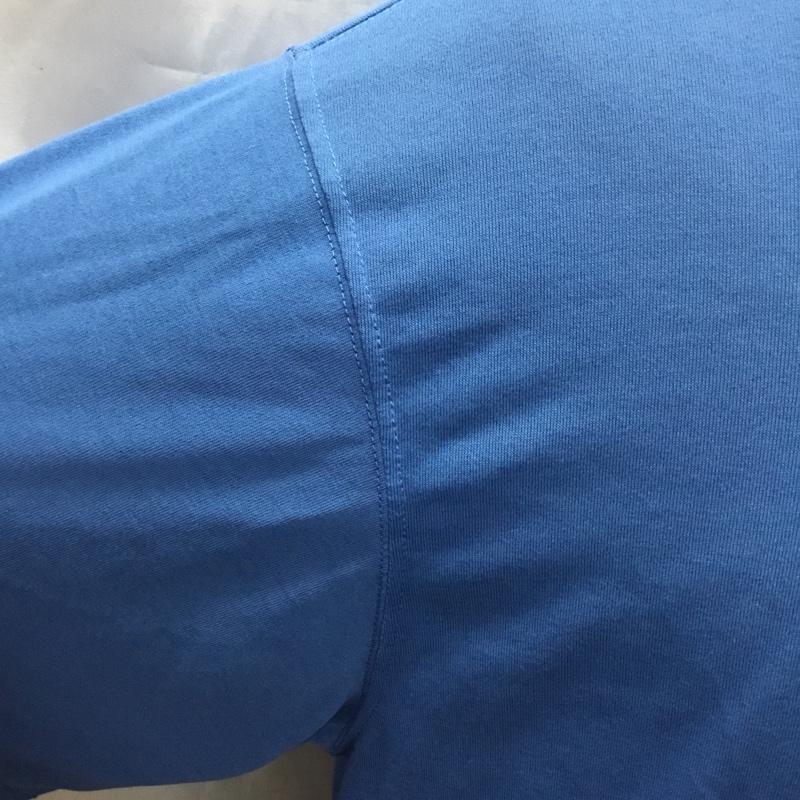 モンベル mont-bell Tシャツ 半袖 114144 川の学校 XL プリント 青 / ブルー /  メンズ USED 古着 中古 10117183