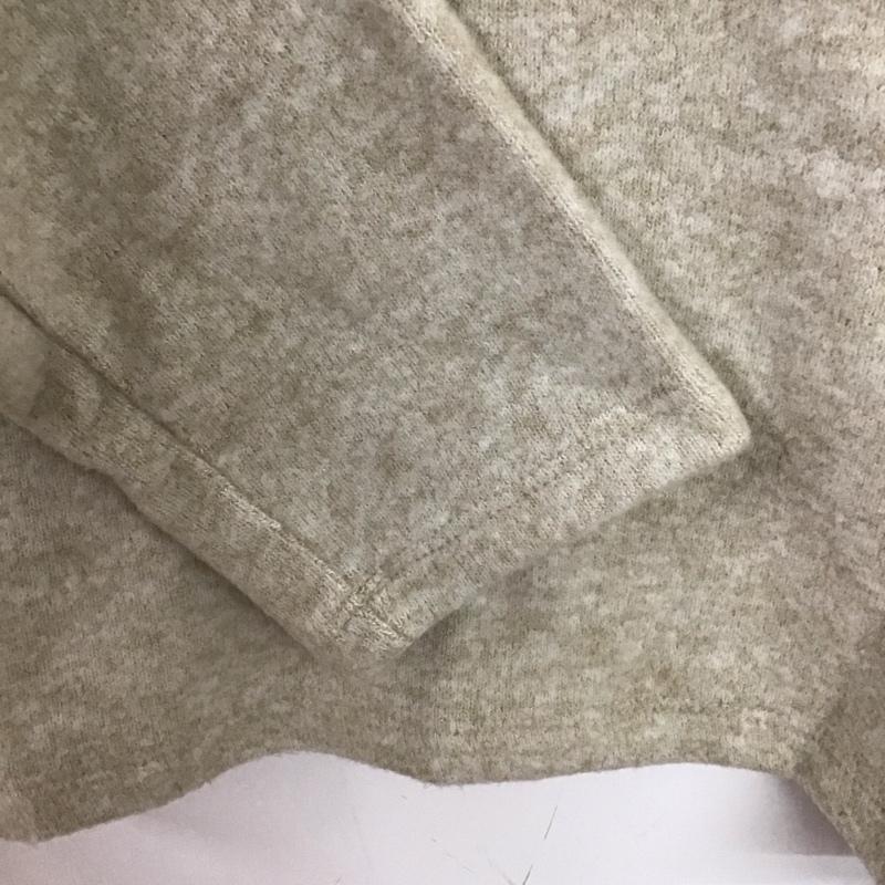 ザラ ZARA ニット、セーター 長袖 5039 926 720 パフスリーブ パール風 L 無地 ベージュ / ベージュ /  レディース USED 古着 中古 10143804