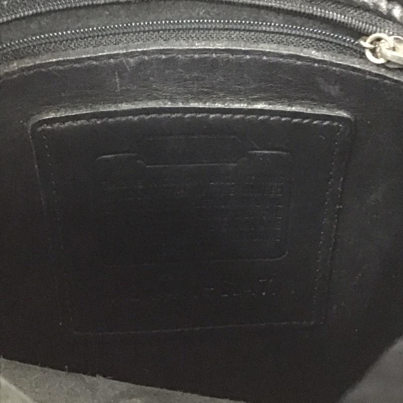 コーチ COACH ショルダーバッグ ショルダーバッグ 6147 レザー 無地 黒 / ブラック /  メンズ USED 古着 中古 10132547