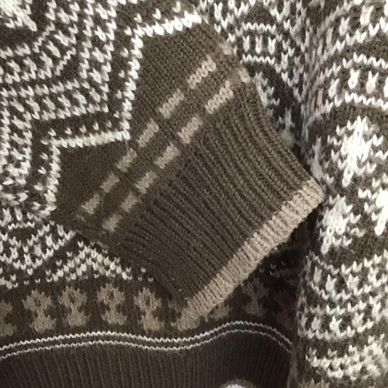 サニーレーベル Sonny Label ニット、セーター 長袖 LA77-22F504 ノルディック FREE  アイボリー / アイボリー / X 茶 / ブラウン /  レディース USED 古着 中古 10146403