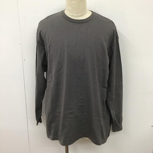 グラフペーパー Graphpaper カットソー 長袖 長袖カットソー クルーネックカットソー ロングスリーブカットソー プリントTシャツ FREE 無地 灰 / グレー /  メンズ USED 古着 中古 10113628